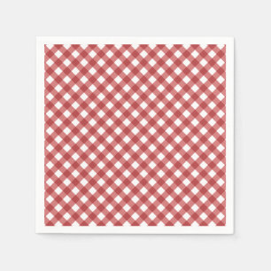 SERVIETTE EN PAPIER CHEX 17 PAYS PAPIERS ROUGES NAPKINS