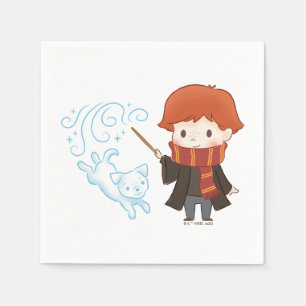 Serviette En Papier Chibi Ron Weasley Patronus