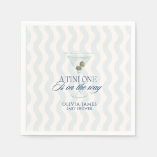 Serviette En Papier Chic a tini one boy baby shower