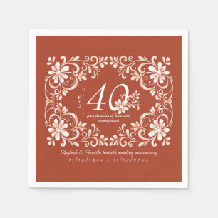 Serviette En Papier Chic Chic Chic Chic Chic Chic Chic 40 Anniversaire
