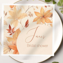 Chic floral automnal pour une baby shower de maria