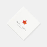 Chic minimaliste automne Mariage feuille d'érable