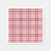 Chic motif à carreaux rose et gris pour fête