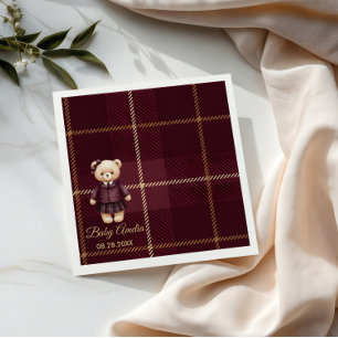 Serviette En Papier Chic Ours en peluche de luxe Baby shower