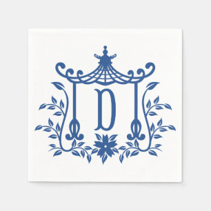 Serviette En Papier Chic Pagode Monogram D Napkins