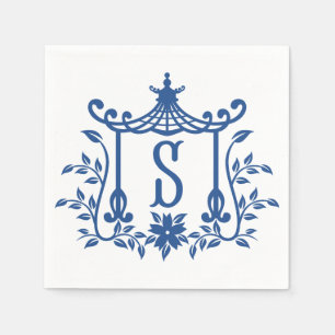 Serviette En Papier Chic Pagode Monogram S Napkins