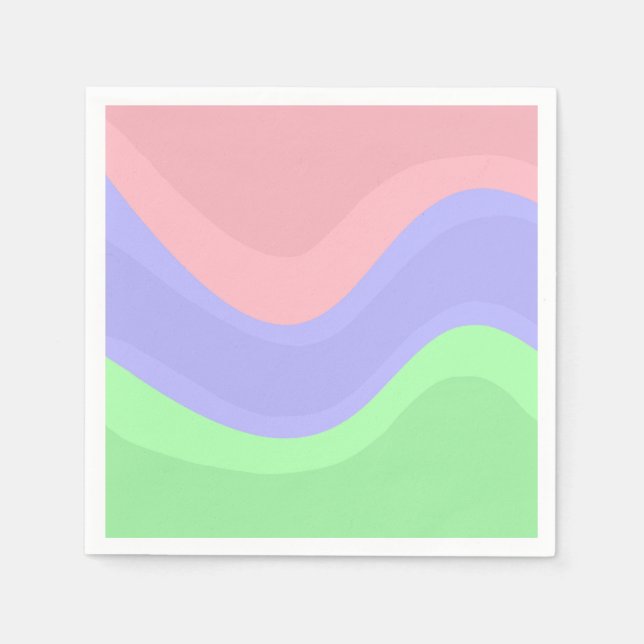 Serviette En Papier Chic Pastel Party (Devant)