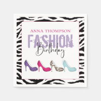 Chic Poster de animal Anniversaire Chaussures haut