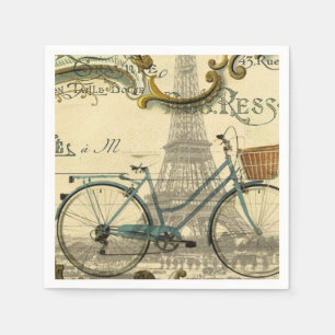 Serviette En Papier chic traveller vintage