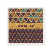 Chic Triangles Chevrons Fake Parties scintillant G