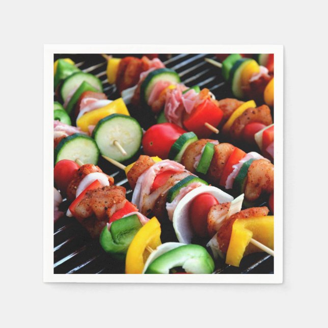 Serviette En Papier Chicken Kebab (Devant)
