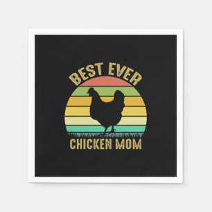 Serviette En Papier Chicken Lover Best Ever Chicken Mom