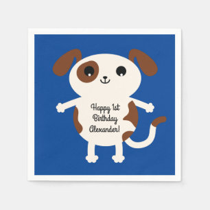 Serviette En Papier Chien Anniversaire Fête Enfants