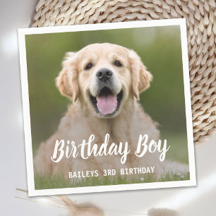 Serviette En Papier Chien Chien Chien Chien Anniversaire Fête Personn