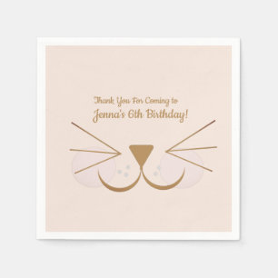 Serviette En Papier Chien Chien Chien Kitten Fête Visage