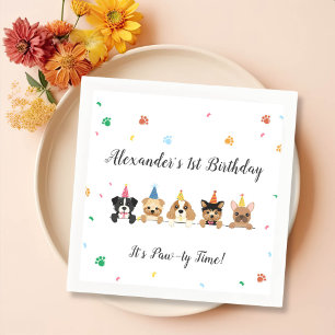 Serviette En Papier Chien Chien Chien Paw ty Anniversaire de fête Napk