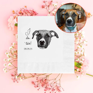 Serviette En Papier Chien de boxe Personnalisé Je fais aussi
