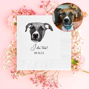 Serviette En Papier Chien de boxe Personnalisé Je fais trop de serviet