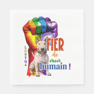 Serviette En Papier Chien de Bullterrier miniature