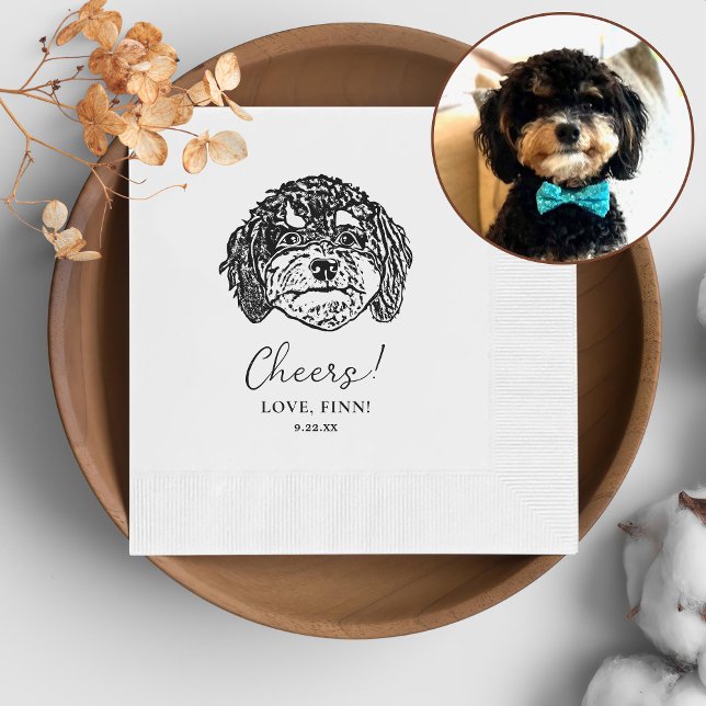 Serviette En Papier Chien de Cavoodle Accueil personnalisé serviettes (Créateur téléchargé)