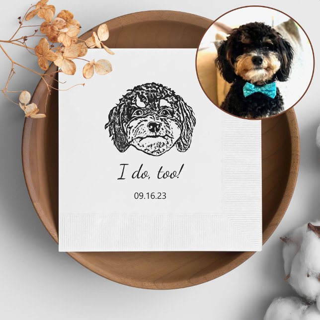 Serviette En Papier Chien de Cavoodle Personnalisé Je fais Aussi (Créateur téléchargé)