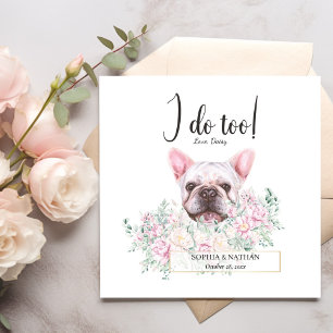 Serviette En Papier Chien de Chien de Chien Mariage Cocktail serviett