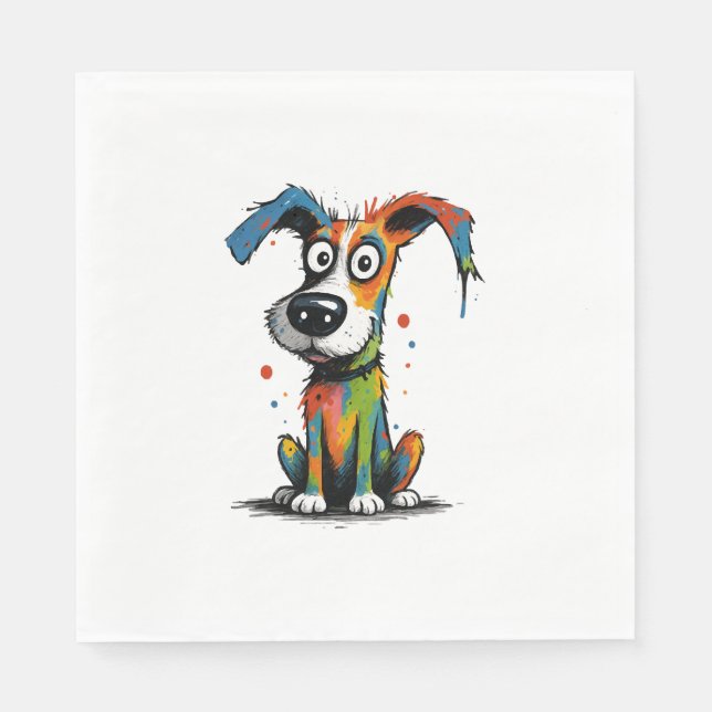 Serviette En Papier chien de compagnie (Devant)