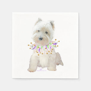 Serviette En Papier Chien de fête
