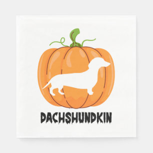 Serviette En Papier Chien de Halloween teckel