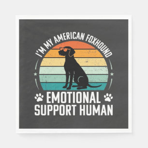 Serviette En Papier Chien de soutien émotionnel humain Renard américai