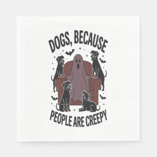 Serviette En Papier Chien d'Halloween éffrayant Fantôme Éffrayant 2