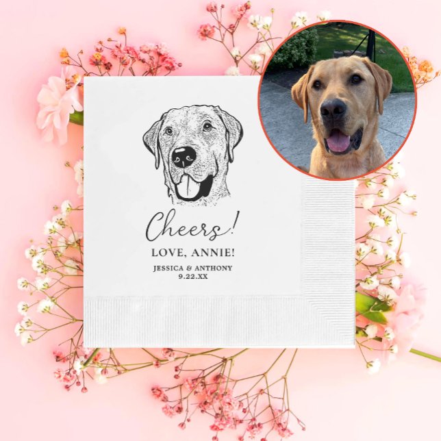 Serviette En Papier Chien du Labrador Accueil personnalisé serviettes (Créateur téléchargé)