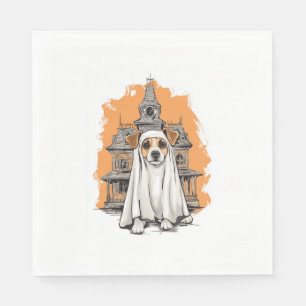 Serviette En Papier Chien Éffrayant - Costume de Chien