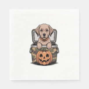 Serviette En Papier Chien Labrador Brun Halloween Effrayant