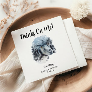 Serviette En Papier Chien Mariage Cocktail serviettes