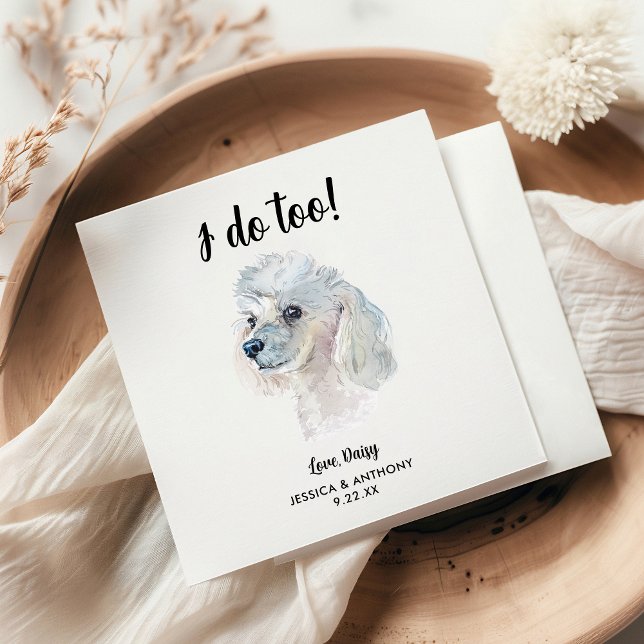 Serviette En Papier Chien Mariage Cocktail serviettes (Créateur téléchargé)