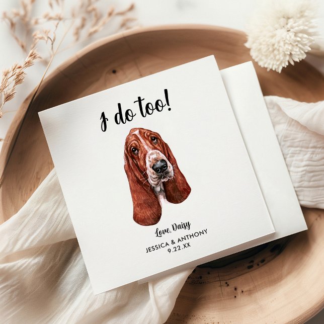 Serviette En Papier Chien Mariage Cocktail serviettes (Créateur téléchargé)