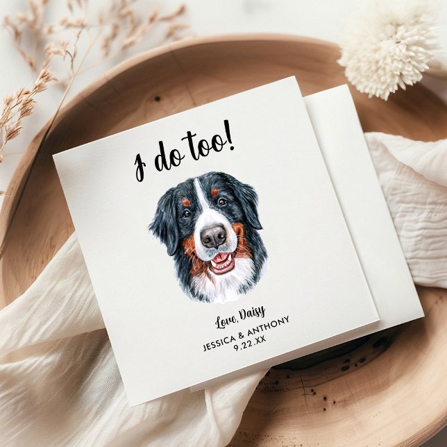 Serviette En Papier Chien Mariage Cocktail serviettes (Créateur téléchargé)