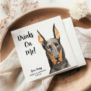 Serviette En Papier Chien Mariage Cocktail serviettes