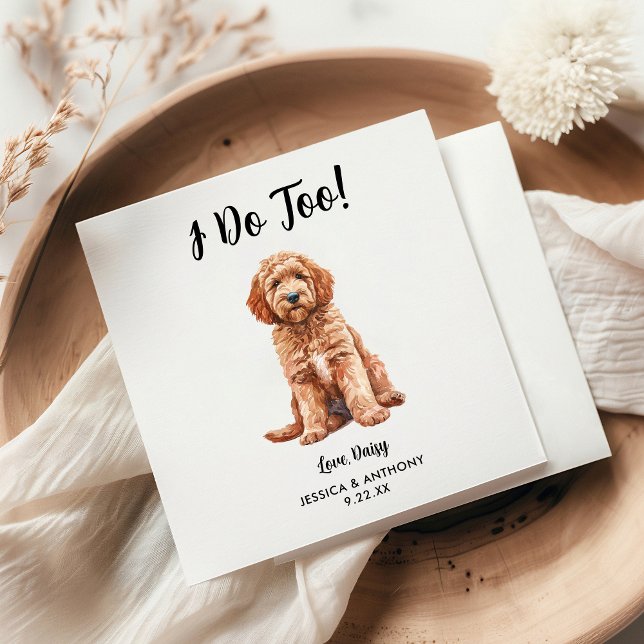 Serviette En Papier Chien Mariage Cocktail serviettes (Créateur téléchargé)