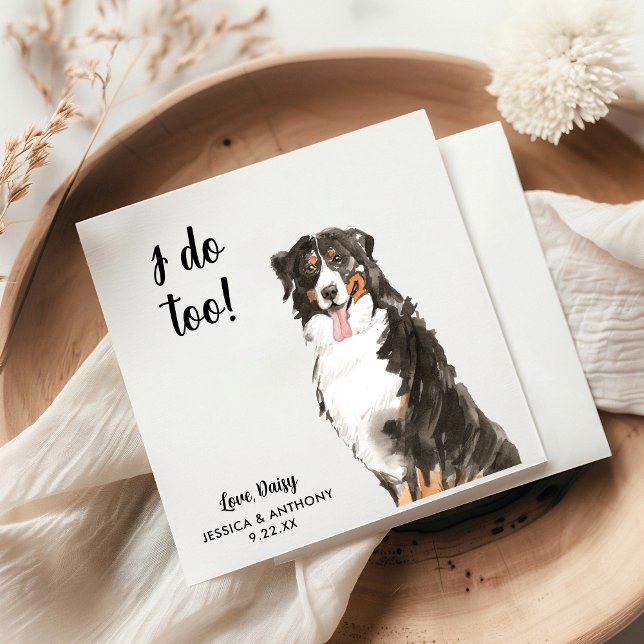 Serviette En Papier Chien Mariage Cocktail serviettes (Créateur téléchargé)