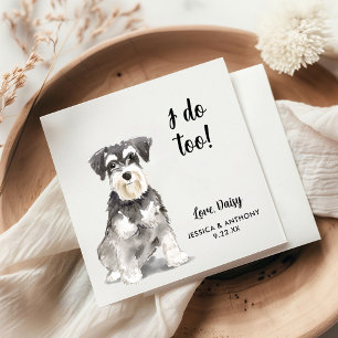 Serviette En Papier Chien Mariage Cocktail serviettes