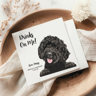 Serviette En Papier Chien Mariage Cocktail serviettes
