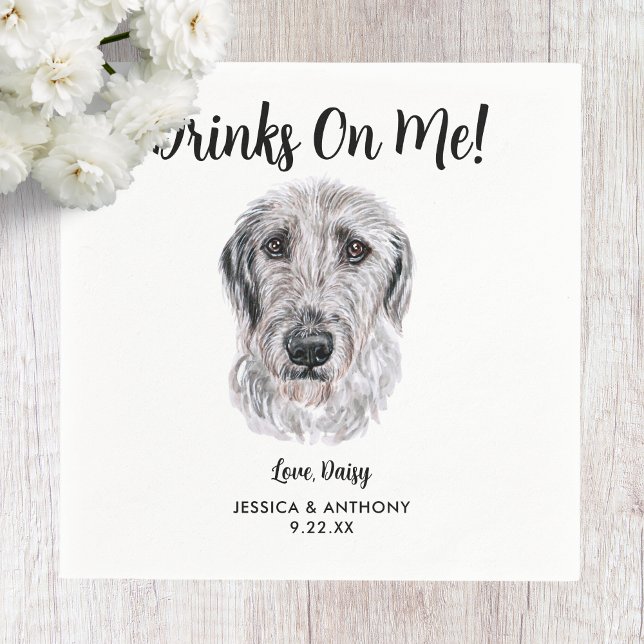 Serviette En Papier Chien Mariage Cocktail serviettes (Créateur téléchargé)