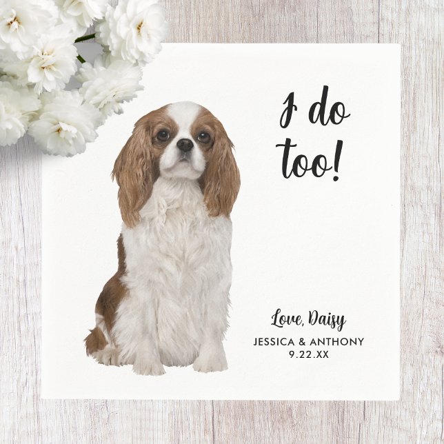 Serviette En Papier Chien Mariage Cocktail serviettes (Créateur téléchargé)