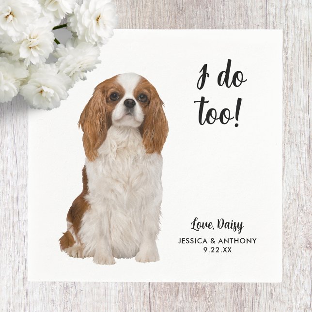 Serviette En Papier Chien Mariage Cocktail serviettes (Créateur téléchargé)