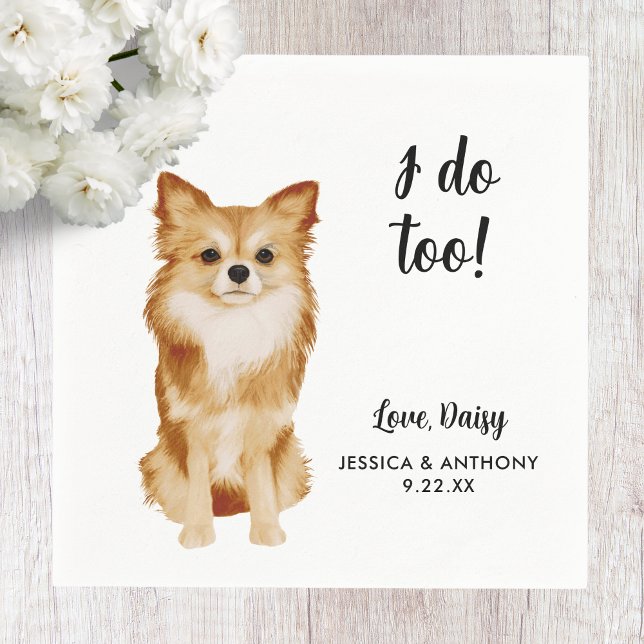 Serviette En Papier Chien Mariage Cocktail serviettes (Créateur téléchargé)