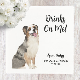 Serviette En Papier Chien Mariage Cocktail serviettes