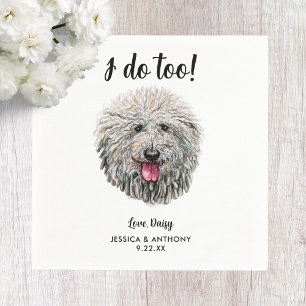 Serviette En Papier Chien Mariage Cocktail serviettes