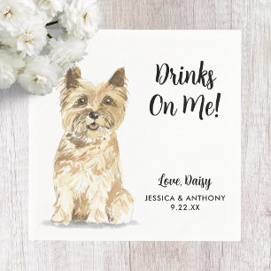 Serviette En Papier Chien Mariage Cocktail serviettes
